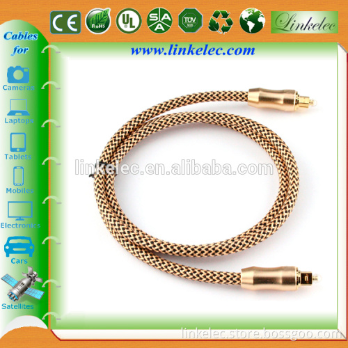 3 Feet NYLON Braided Sleeve Jacket Digital Fibre Optical Audio TOSLINK Cable